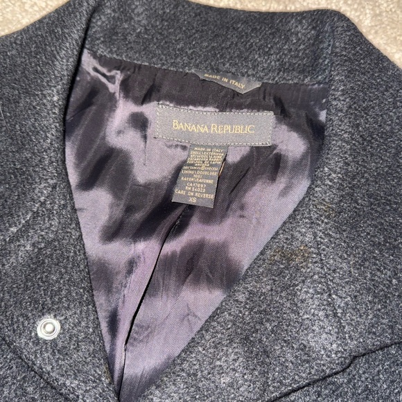 Banana Republic Black Trench Coat Timeless Design - Picture 4 of 7